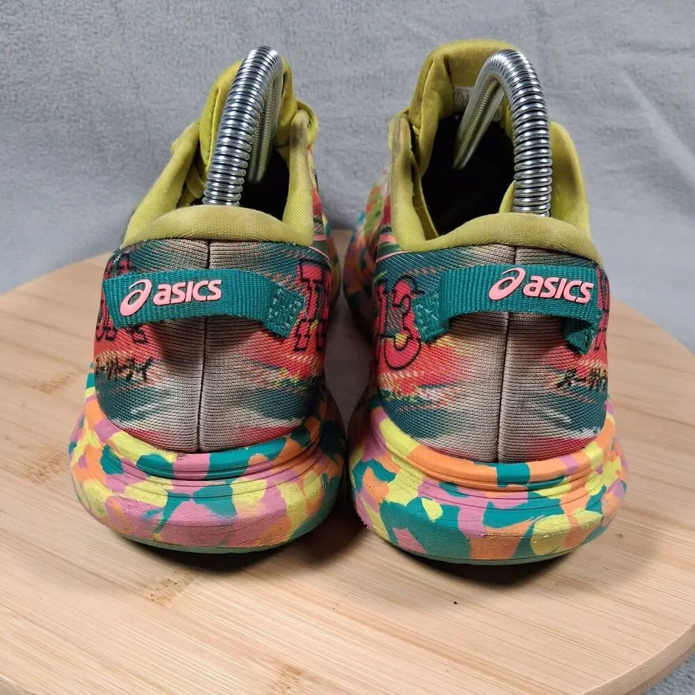 Asics Noosa Tri 13 Women's Size 8.5 Yellow Yuzu Pink Running Shoes 1012B010